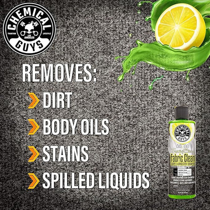 Chemical Guys CWS2031602 Foaming Citrus Fabric Clean Carpet & Upholstery Shampoo & Odor Eliminator (Car Carpets, Seats & Floor Mats), Safe for Cars, Home, Office, & More , 16 fl oz, 2 Pack
