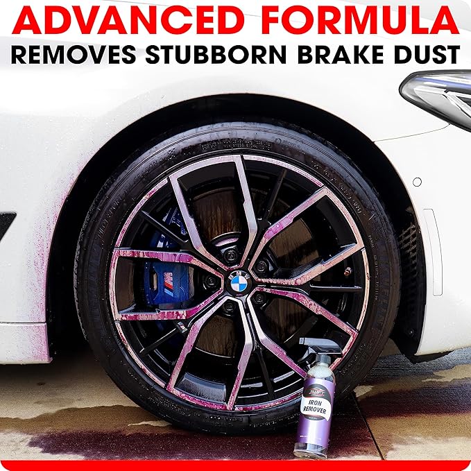 Swift Iron Remover & Wheel Cleaner (16 Oz) – Remove Brake Dust, Iron Oxide & Stuck-On Dirt & Debris from Paint & Wheels | Effective Formula for Decon Car Wash | Preps Paint for Wax Coatings