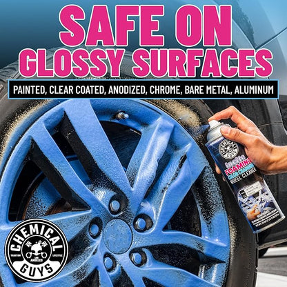 Chemical Guys Incite Foaming Color Changing Wheel Cleaner (Aerosol) (2 Pack) – Iron-Activated Foaming Spray for Brake Dust & Wheel Decontamination