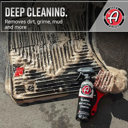 Adam's Polishes Rubber Mat & Liner Cleaner (Gallon) Protectant & Rubber Floor Mat Cleaning Solution for Car Detailing, Deep Cleans & Restores Mats, Truck Bed Cargo Liners