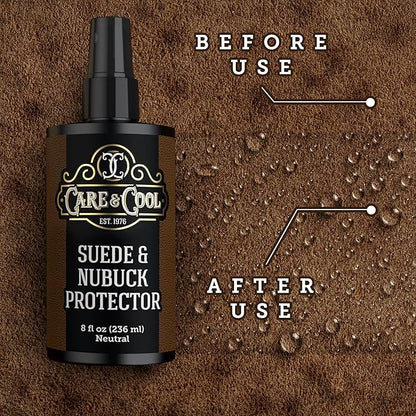 Care & Cool Maximum Protection for Your Suede and Nubuck (8 oz). Waterproofing, Dust and Stain Repellent Formula for your Shoes, Boots, Bags and Jackets. Setting the Standards Since 1976.