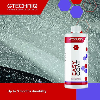 Gtechniq Easy Coat Refill for Cars, 17 fl oz | Extreme Dirt Resistance, Protects from UV, Weather and Wash Chemicals, Quick and Easy to Apply, for Paint and Glass Surfaces, Up to 3 Months Durability