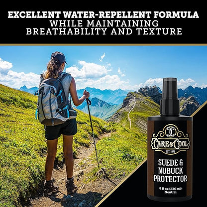 Care & Cool Maximum Protection for Your Suede and Nubuck (8 oz). Waterproofing, Dust and Stain Repellent Formula for your Shoes, Boots, Bags and Jackets. Setting the Standards Since 1976.