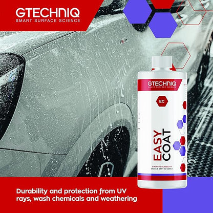 Gtechniq Easy Coat Refill for Cars, 17 fl oz | Extreme Dirt Resistance, Protects from UV, Weather and Wash Chemicals, Quick and Easy to Apply, for Paint and Glass Surfaces, Up to 3 Months Durability
