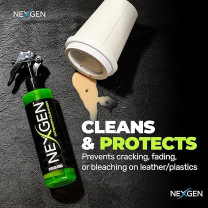 Nexgen Interior Cleaner (8oz) - UV Protection & Residue-Free Professional Finish - On-The-Go Car Detailing - Car Cleaning Supplies - for Leather, Dash, Glass & Upholstery