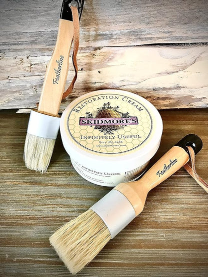 Skidmore's Restoration Cream + Featherline Applicator 2 Brush Set