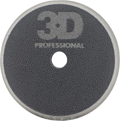 3D 5.5” Black Foam Cutting Pad – Heavy Cutting Buffing Pad for Paint Correction | Removes Swirls, Scratches & Oxidation | Rotary & DA Safe | USA Made